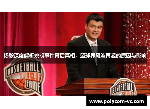 杨毅深度解析姚明事件背后真相，篮球界风波再起的原因与影响